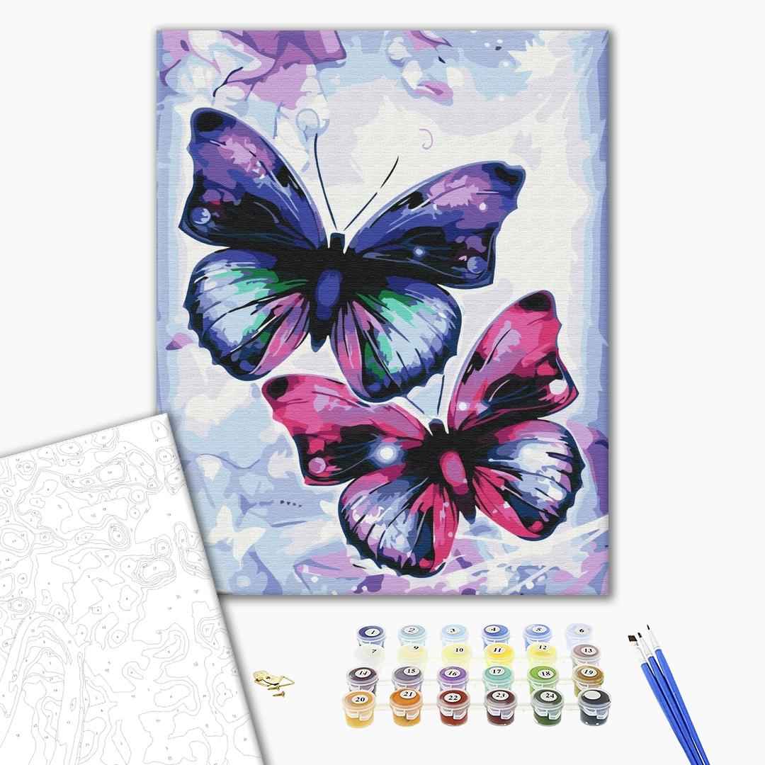 Painting by numbers Shiny butterflies (BS51407)