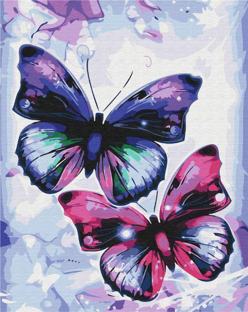 Painting by numbers Shiny butterflies (BS51407)