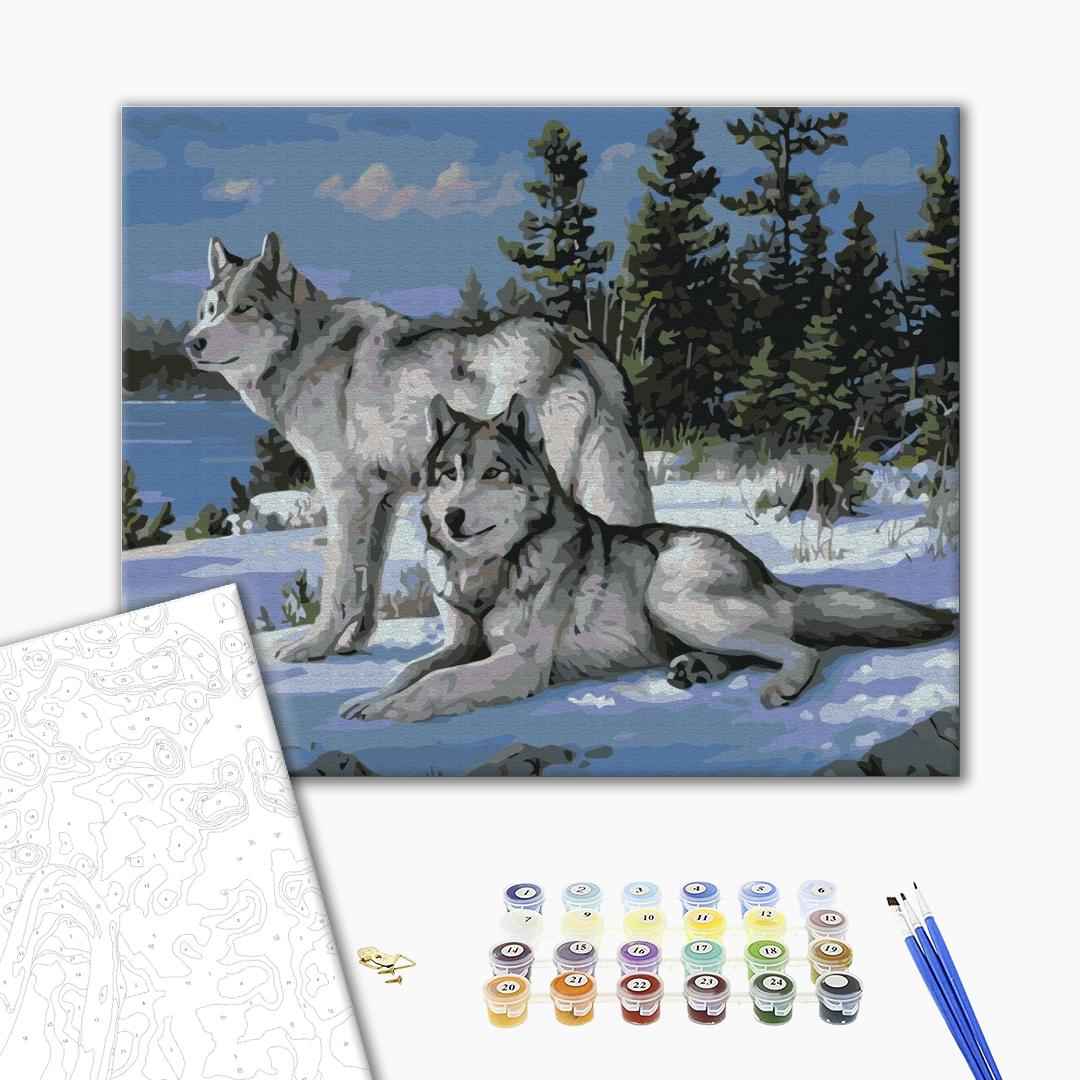 Painting by numbers Protector wolves (BS51412)