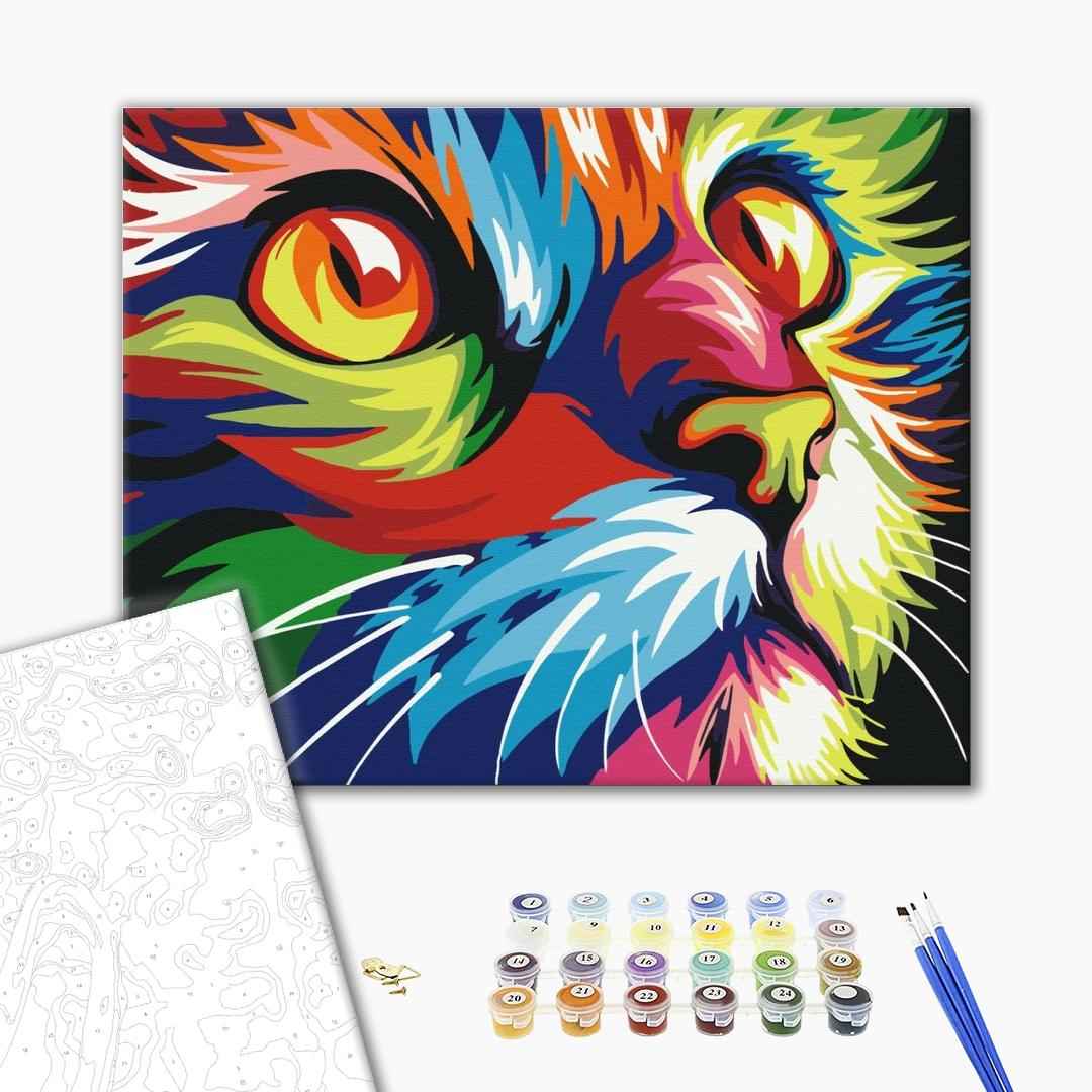 Painting by numbers Rainbow cat (BS4228)