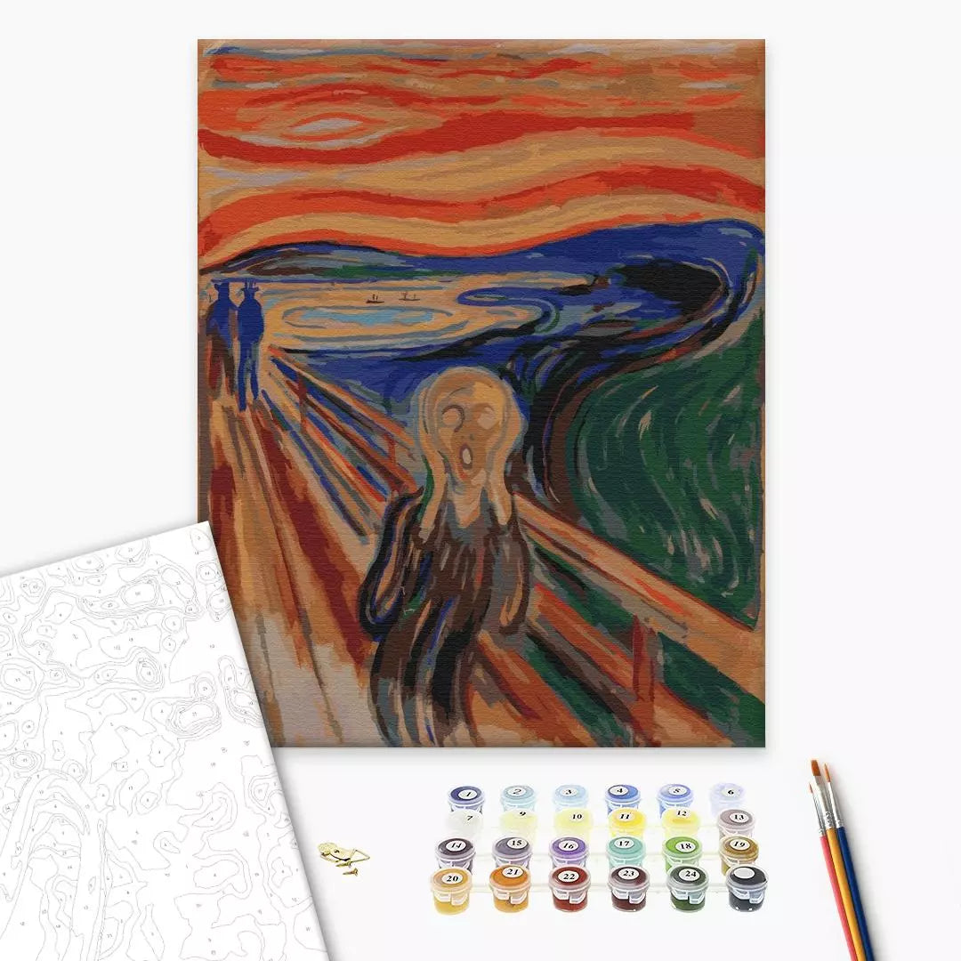 Paint by numbers The Scream. Edvard Munch - StringArt.lv