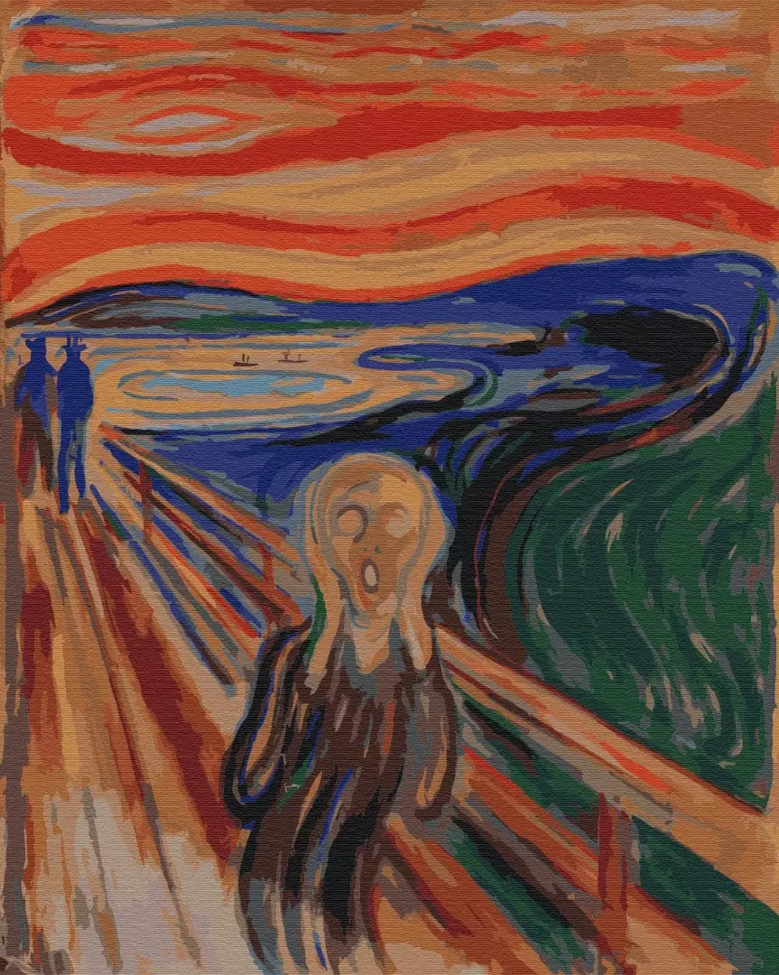 Paint by numbers The Scream. Edvard Munch - StringArt.lv