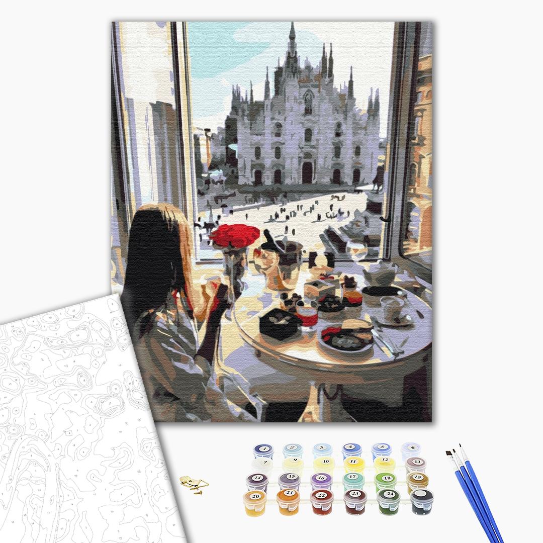 Painting by numbers Breakfast in Milan (BS33249)