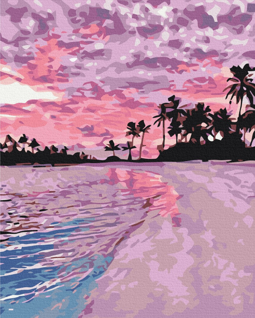 Painting by numbers Pink sunset (BS28241)