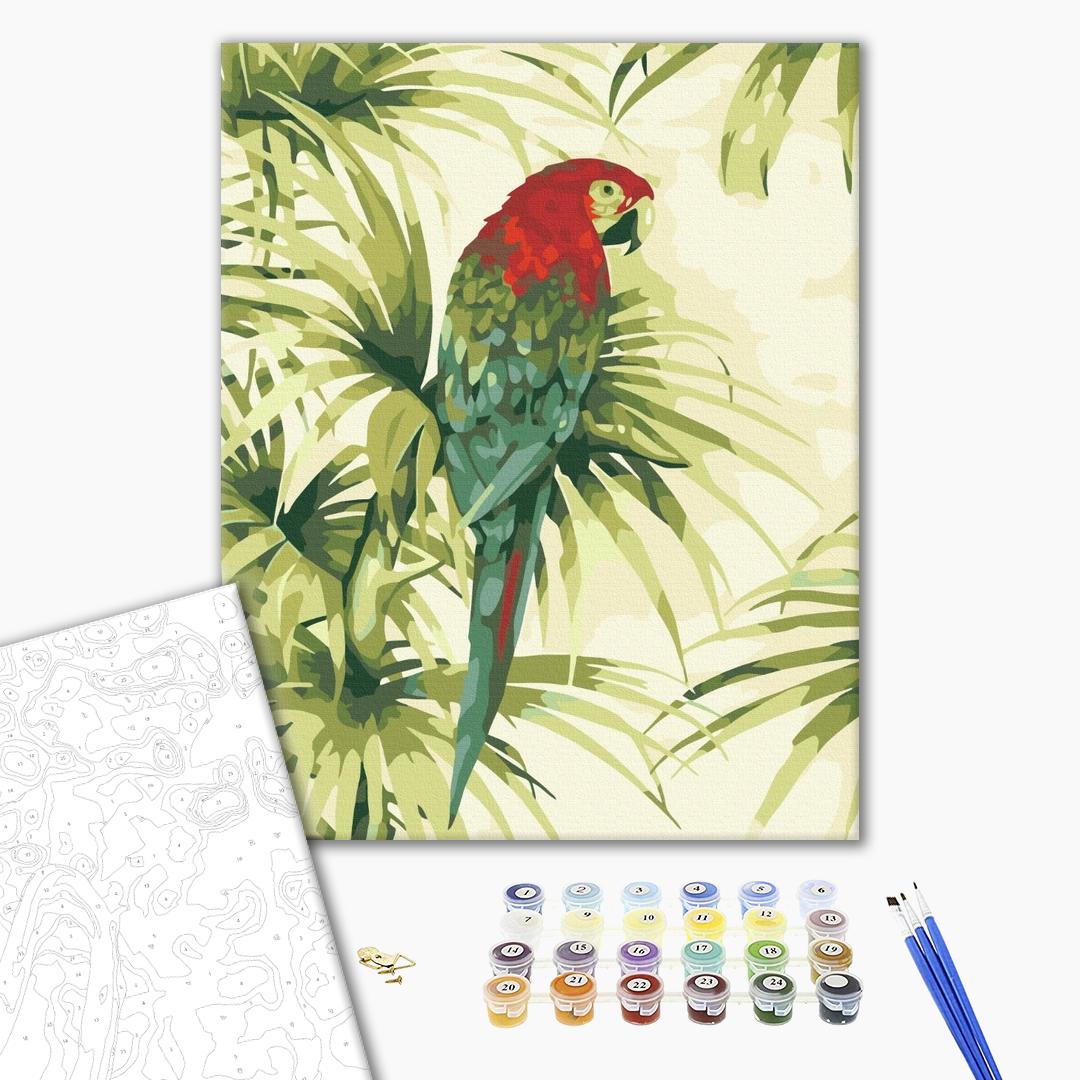 Painting by numbers Feather exotics (BS52221)