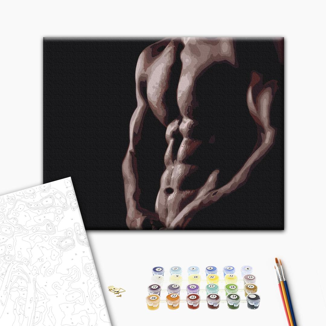 Painting by numbers Naked man (BS30480)