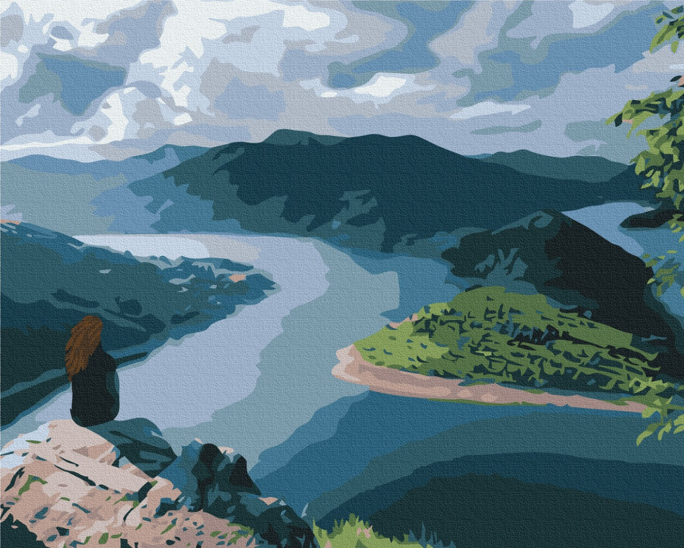 Painting by numbers Traveler at the End of the World (BS51756)