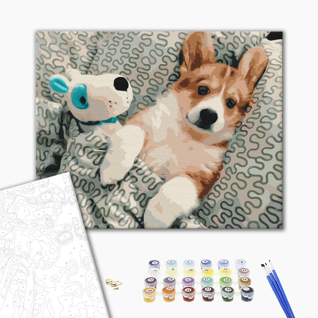 Painting by numbers In a dream with a pet (BS51762)