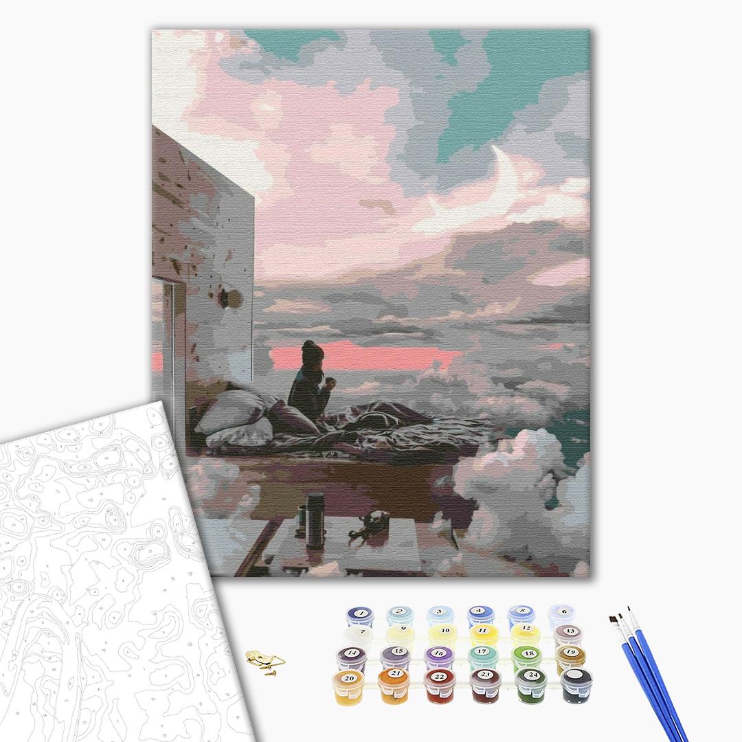 Painting by numbers House in the clouds (BS51856)