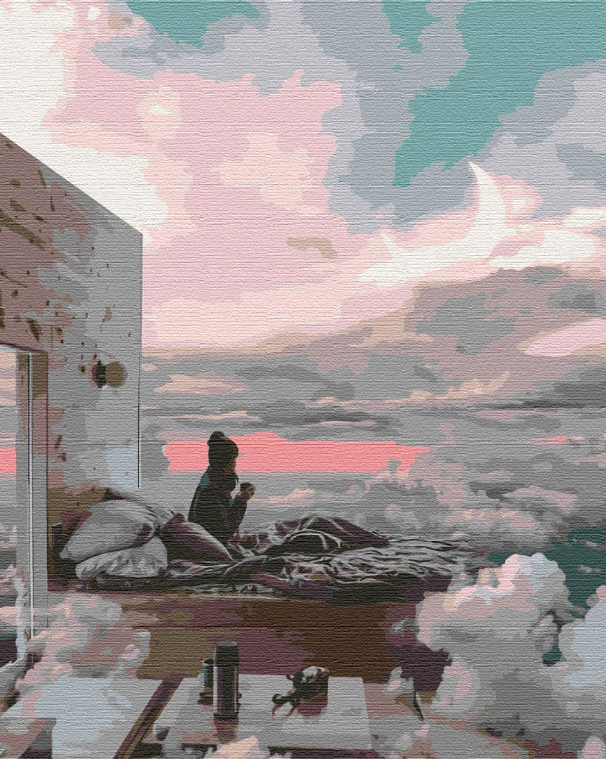Painting by numbers House in the clouds (BS51856)