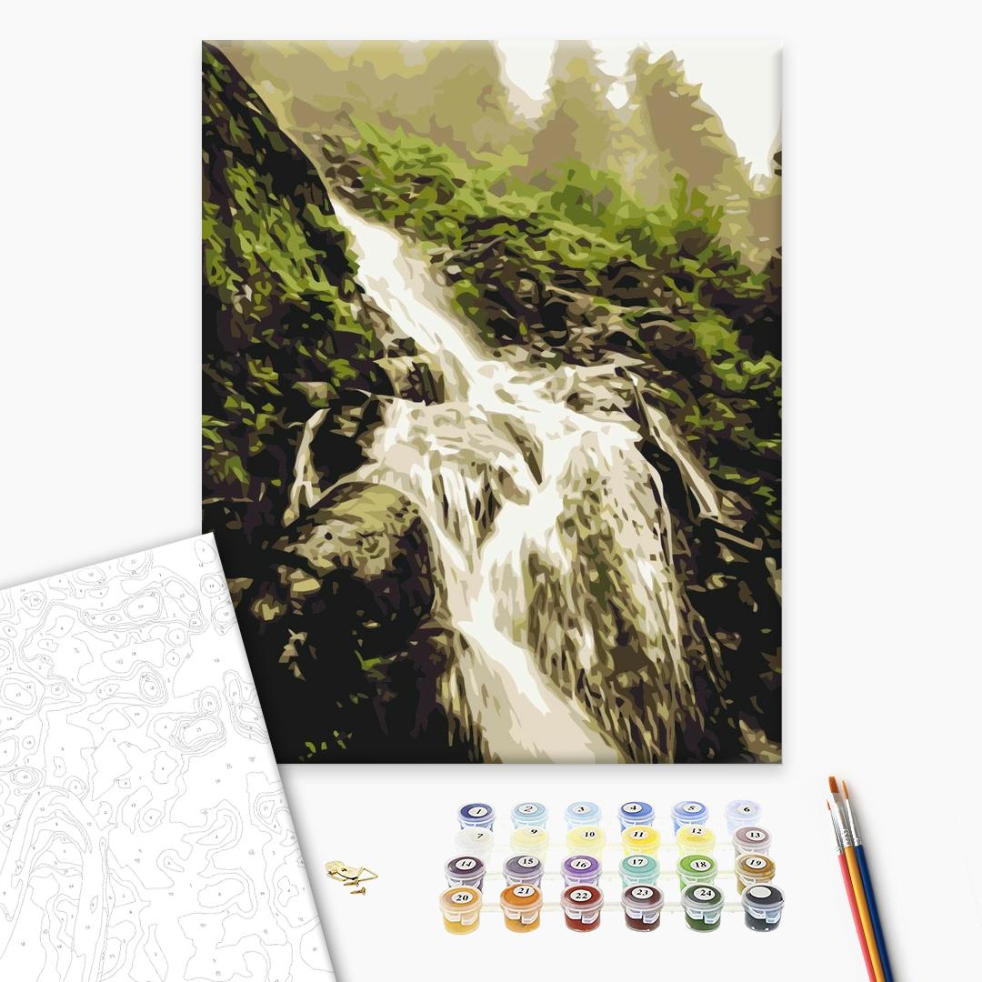 Painting by numbers The noise of the waterfall (BS52579)