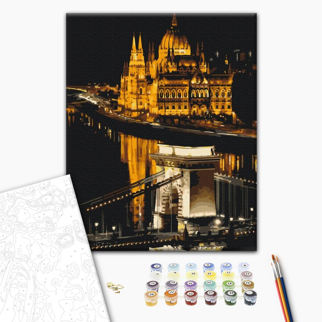 Painting by numbers Night Budapest (BS52549)