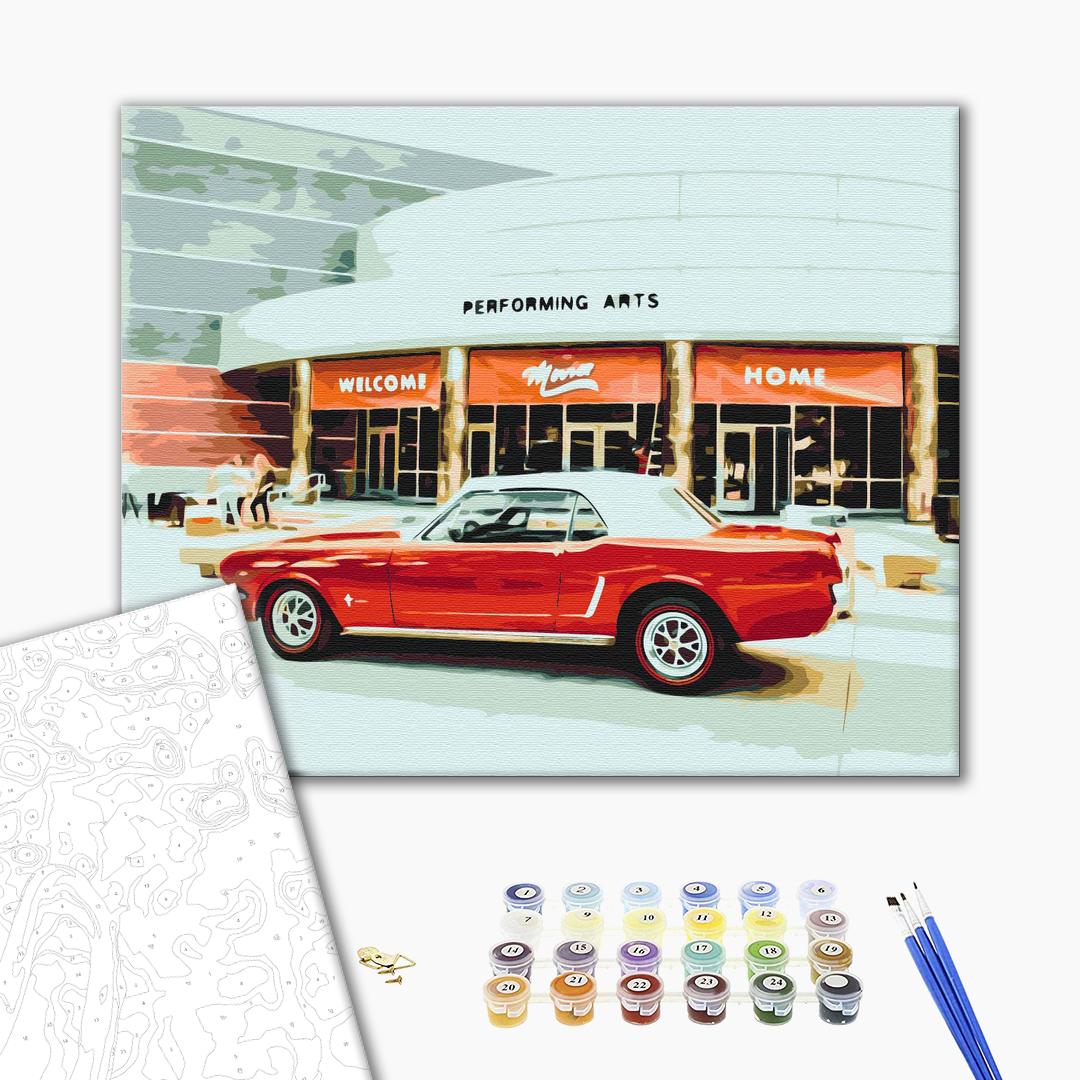 Painting by numbers Retro on city streets (BS52497)