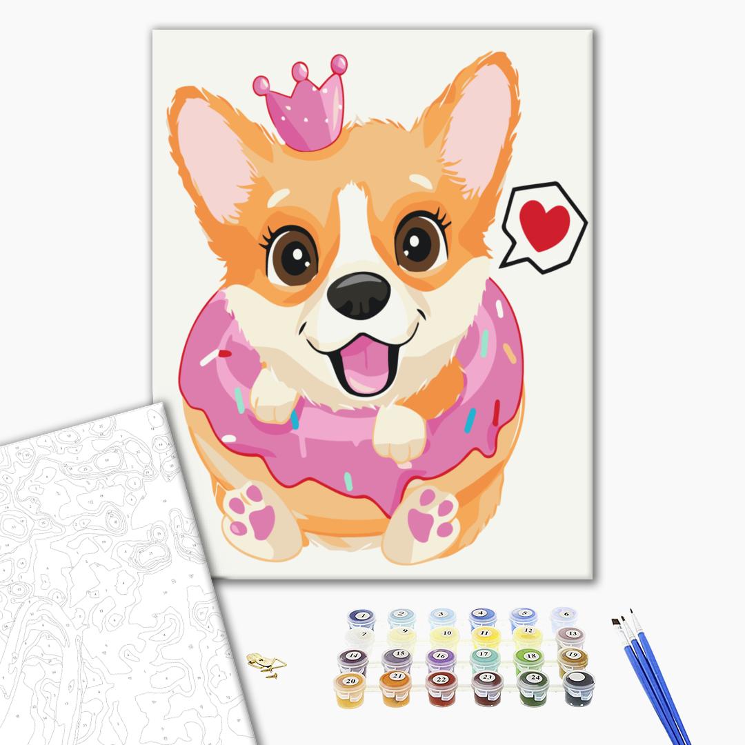 Painting by numbers Corgi princess (KBS7102)
