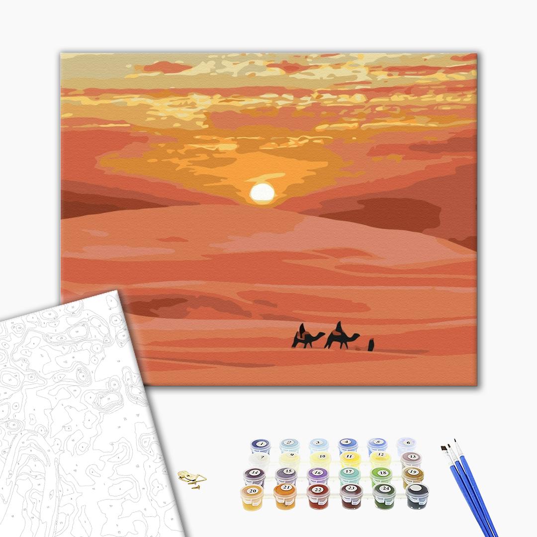 Painting by numbers Hot desert sun (BS51550)