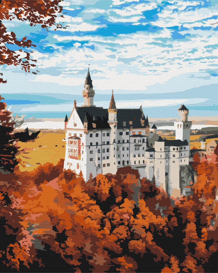 Painting by numbers Autumn view of Neuschwanstein (BS52617)