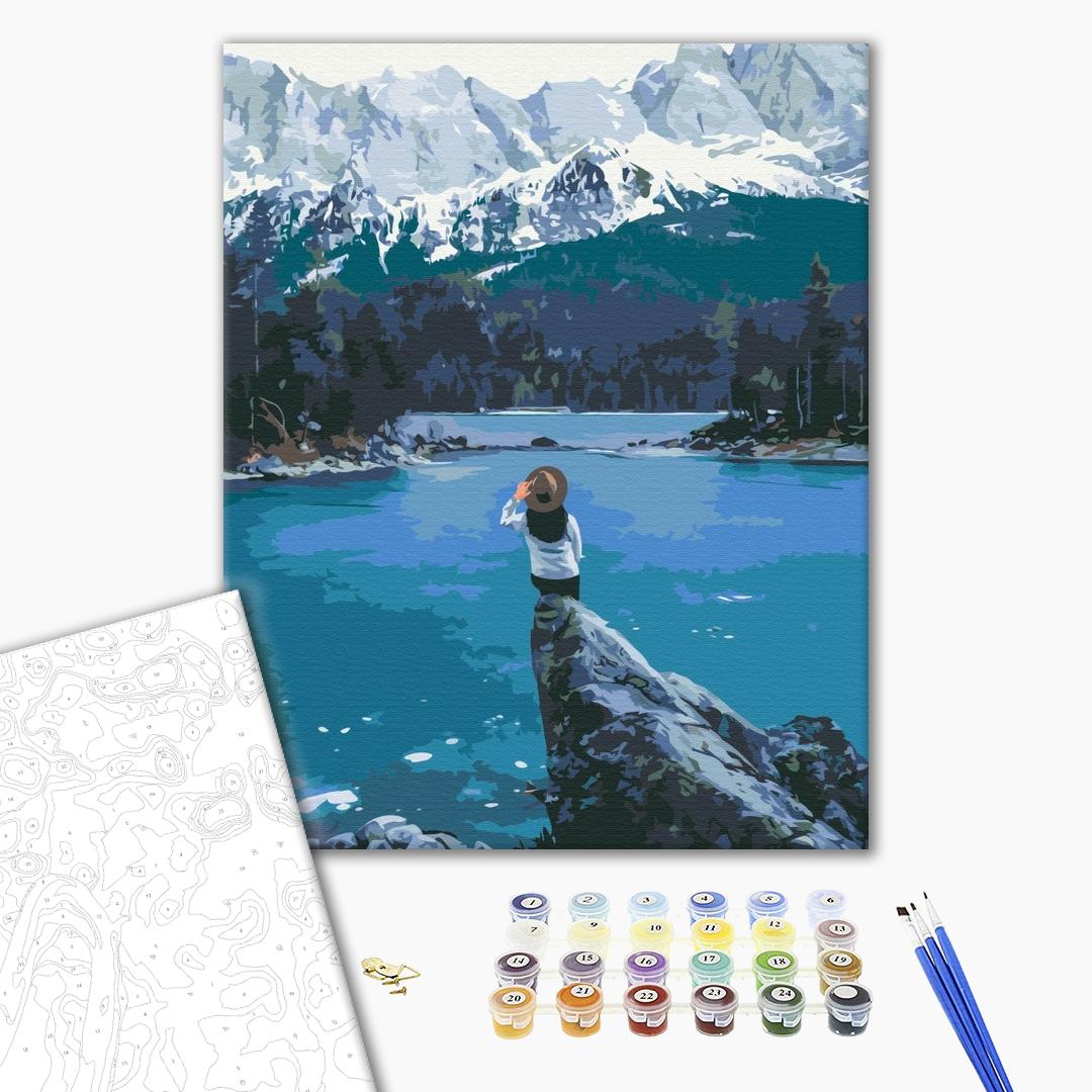 Painting by numbers Traveler in Norway (BS52426)