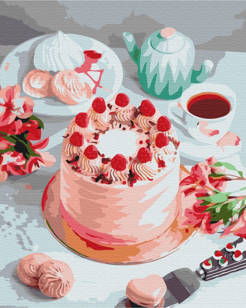 Painting by numbers Pink dessert (BS52633)