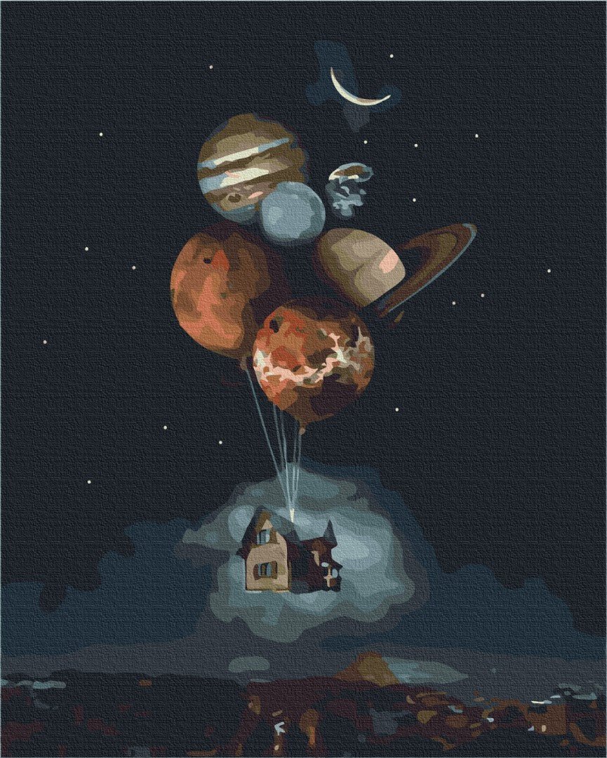 Painting by numbers House in the stratosphere (BS41119)