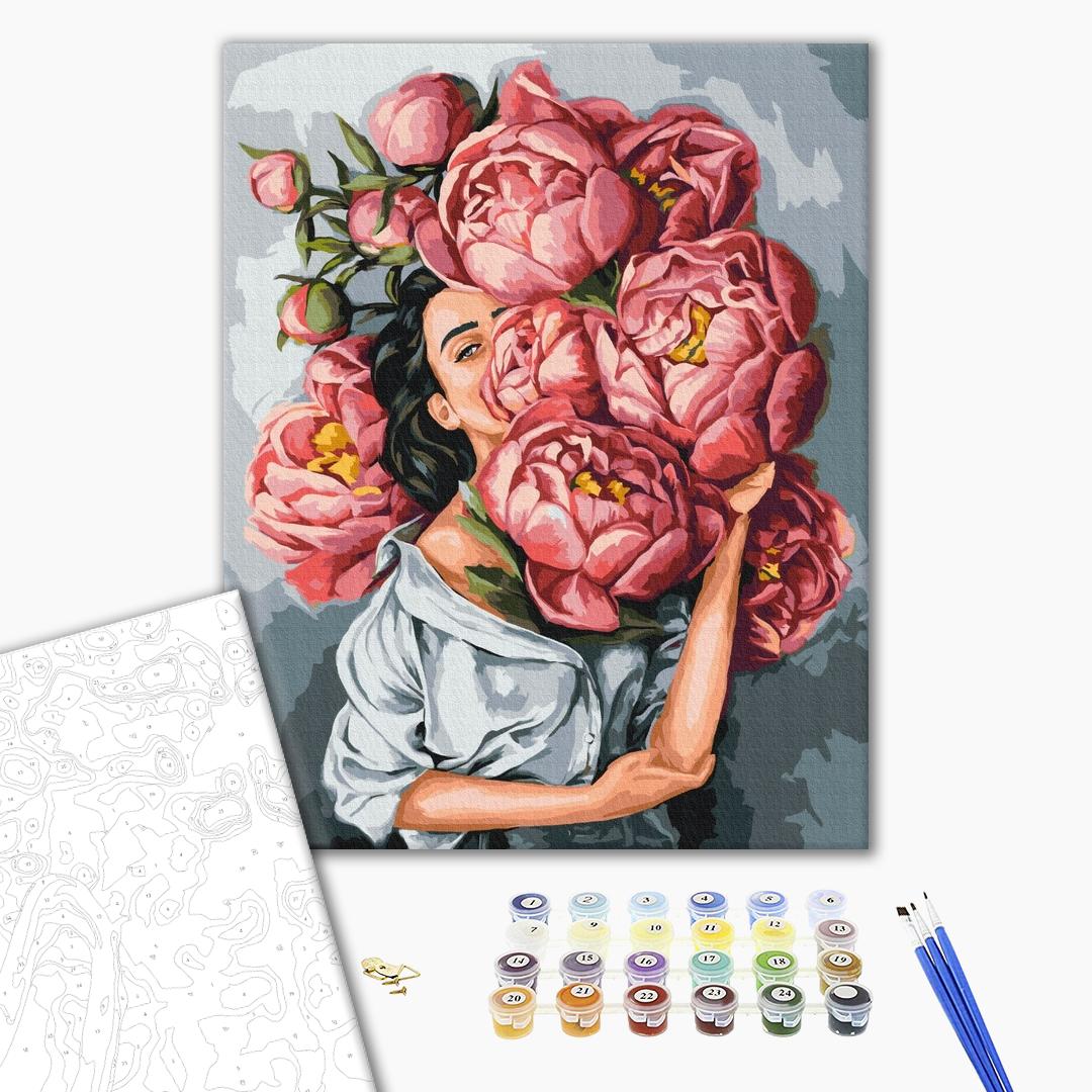 Painting by numbers In a cloud of peonies©Mykhailyshyna Daria (BS53067)
