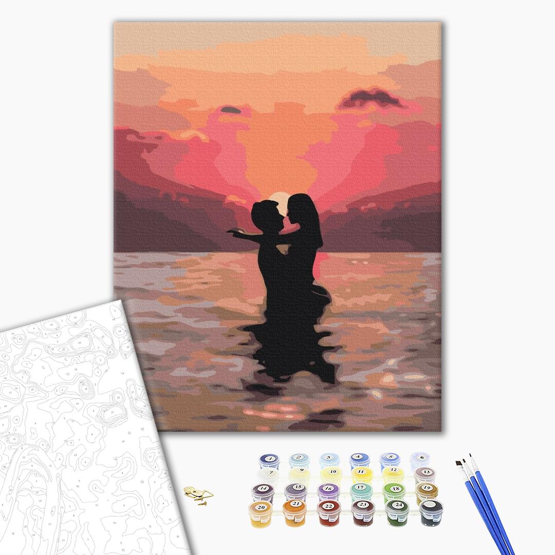 Painting by numbers In love at sunset (BS37563)