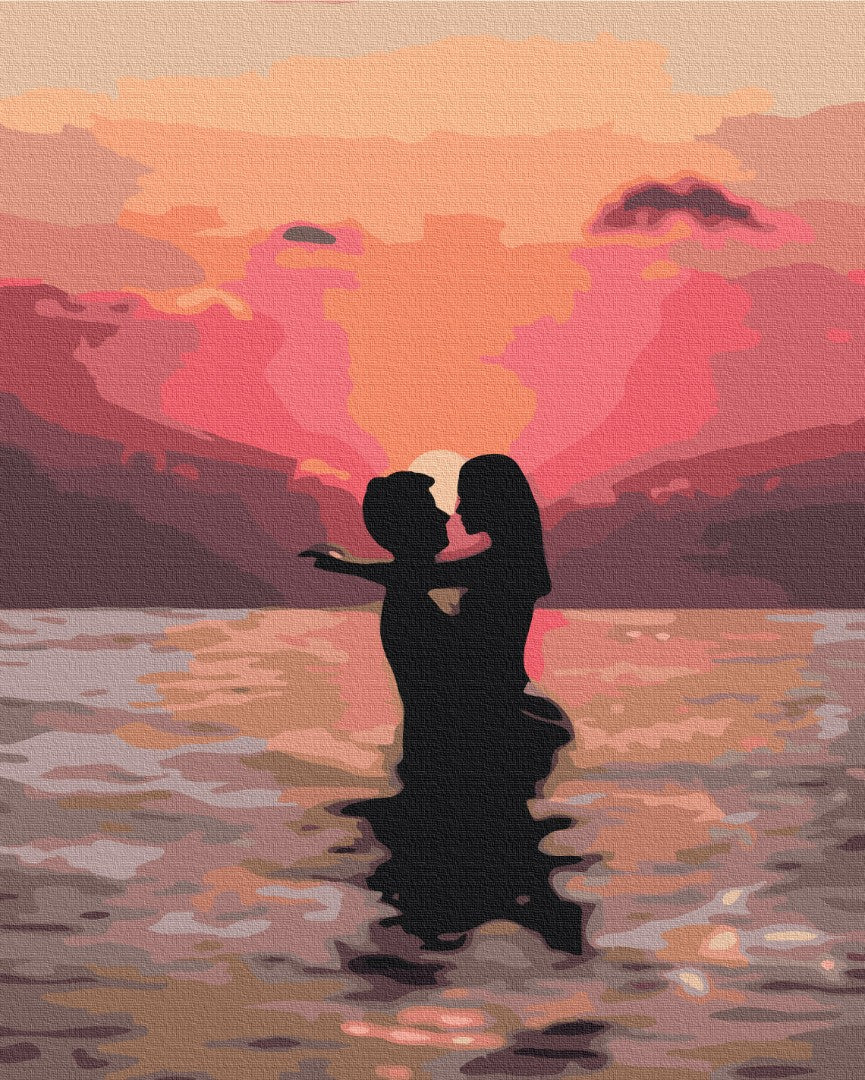 Painting by numbers In love at sunset (BS37563)