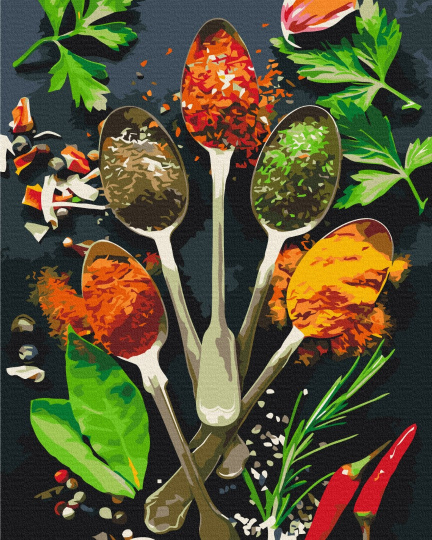 Painting by numbers Symphony of spices (BS53468)