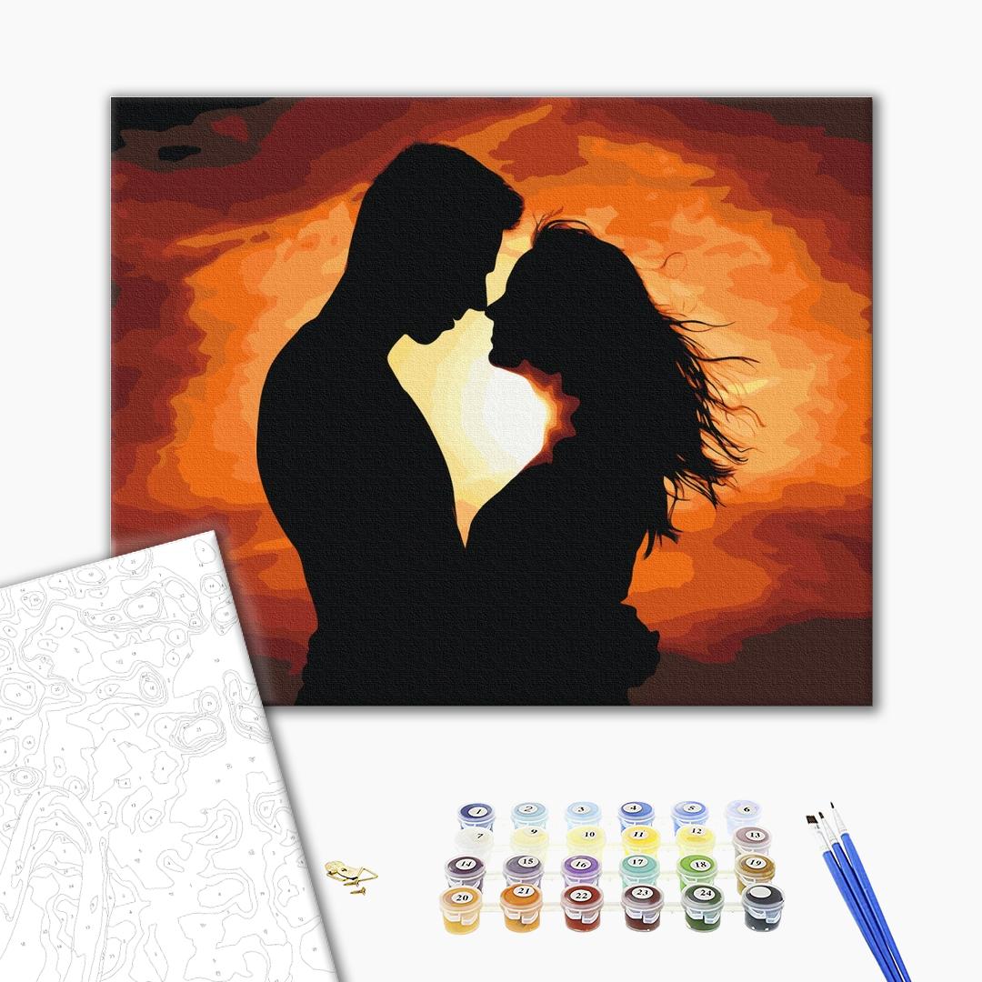 Painting by numbers Love silhouette (BS52865)