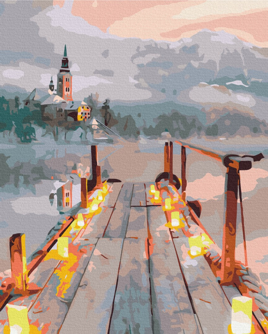 Painting by numbers The romance of a winter evening (BS33950)