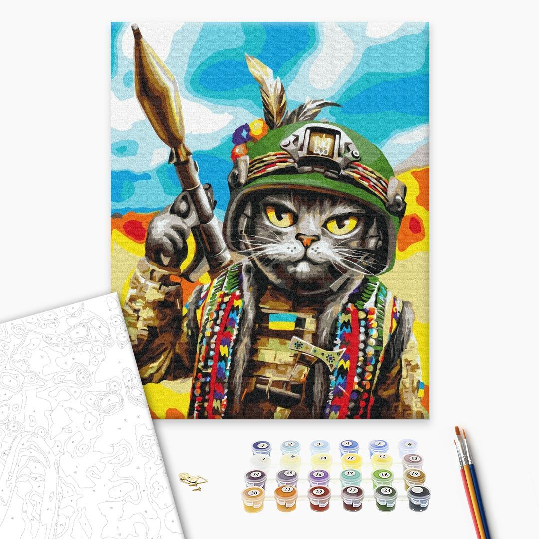 Painting by numbers Hutsul the cat ©Marianna Pashchuk (BS53277)