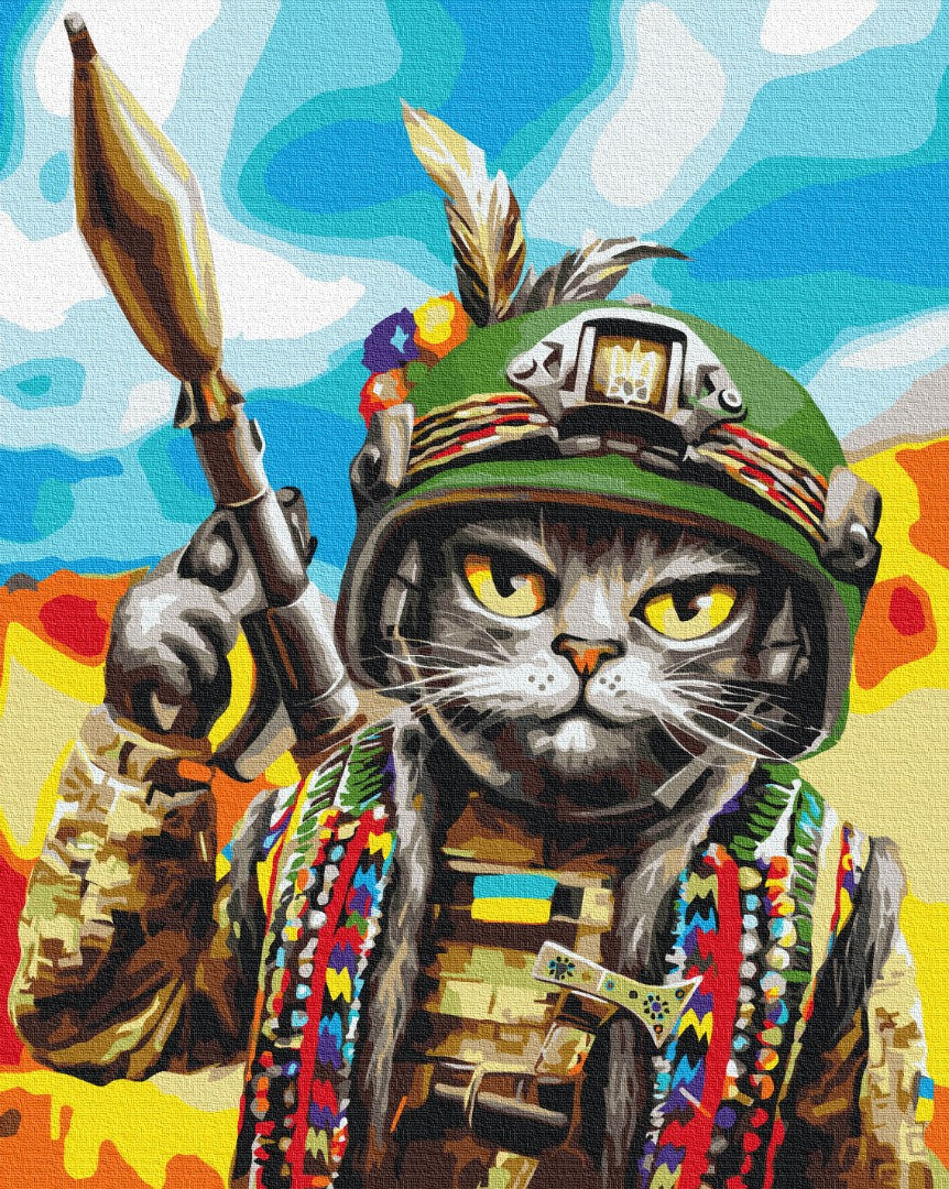 Painting by numbers Hutsul the cat ©Marianna Pashchuk (BS53277)