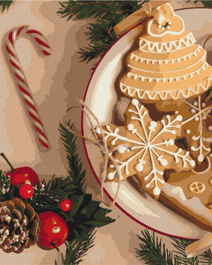 Painting by numbers Grandma's cookies for Christmas (BS52505)