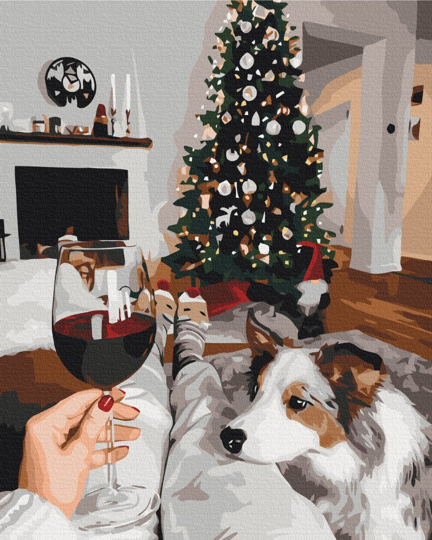 Painting by numbers Holiday begins © Oksana Vorobiy (BS53377)