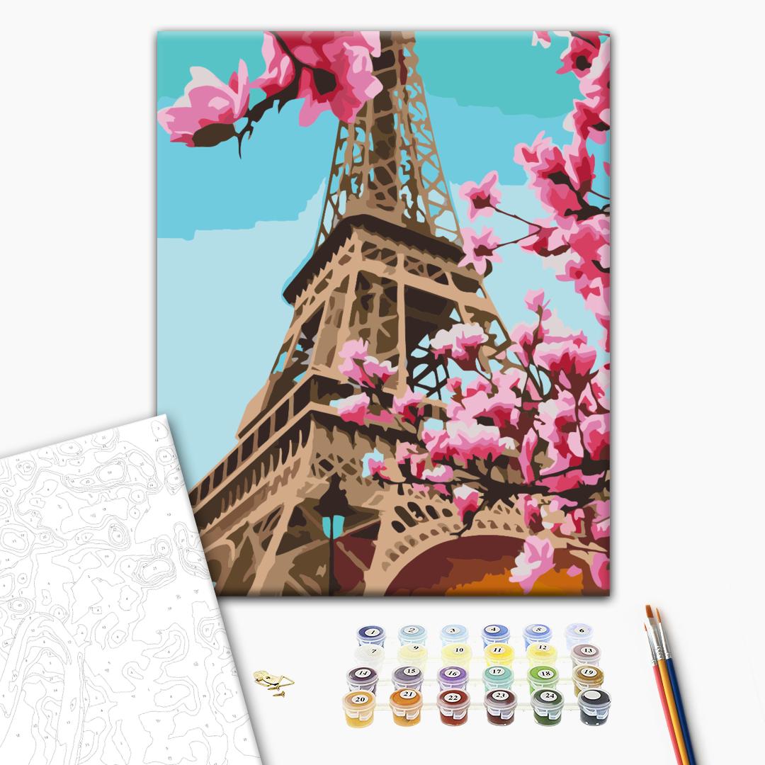 Painting by numbers Sakura in Paris (RBS52836)