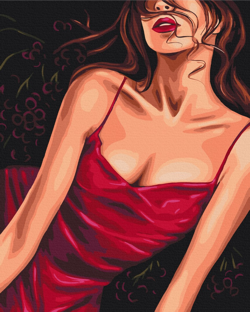 Painting by numbers Seductive red © Alla Berezovska (BS53573)