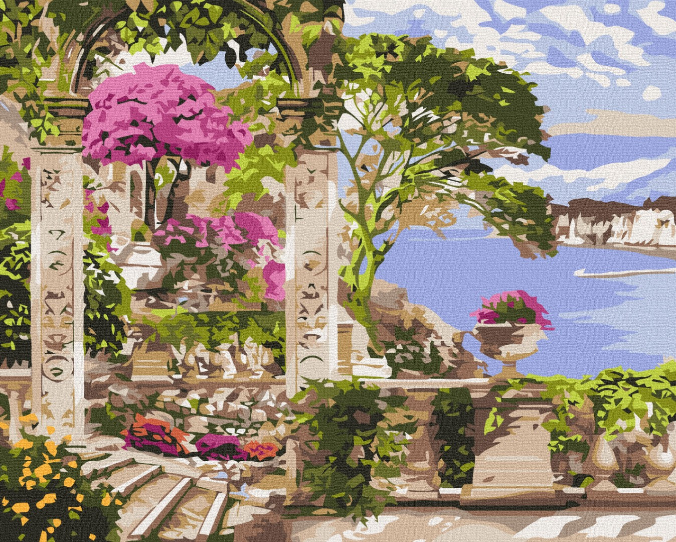 Painting by numbers Flowers in the garden (BS53743)