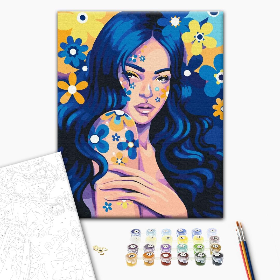 Painting by numbers Indigo girl © Polina Skurikhina (BS53734)