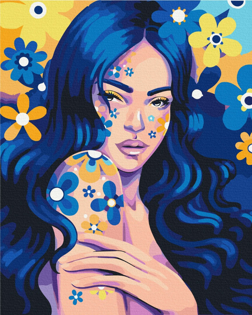 Painting by numbers Indigo girl © Polina Skurikhina (BS53734)