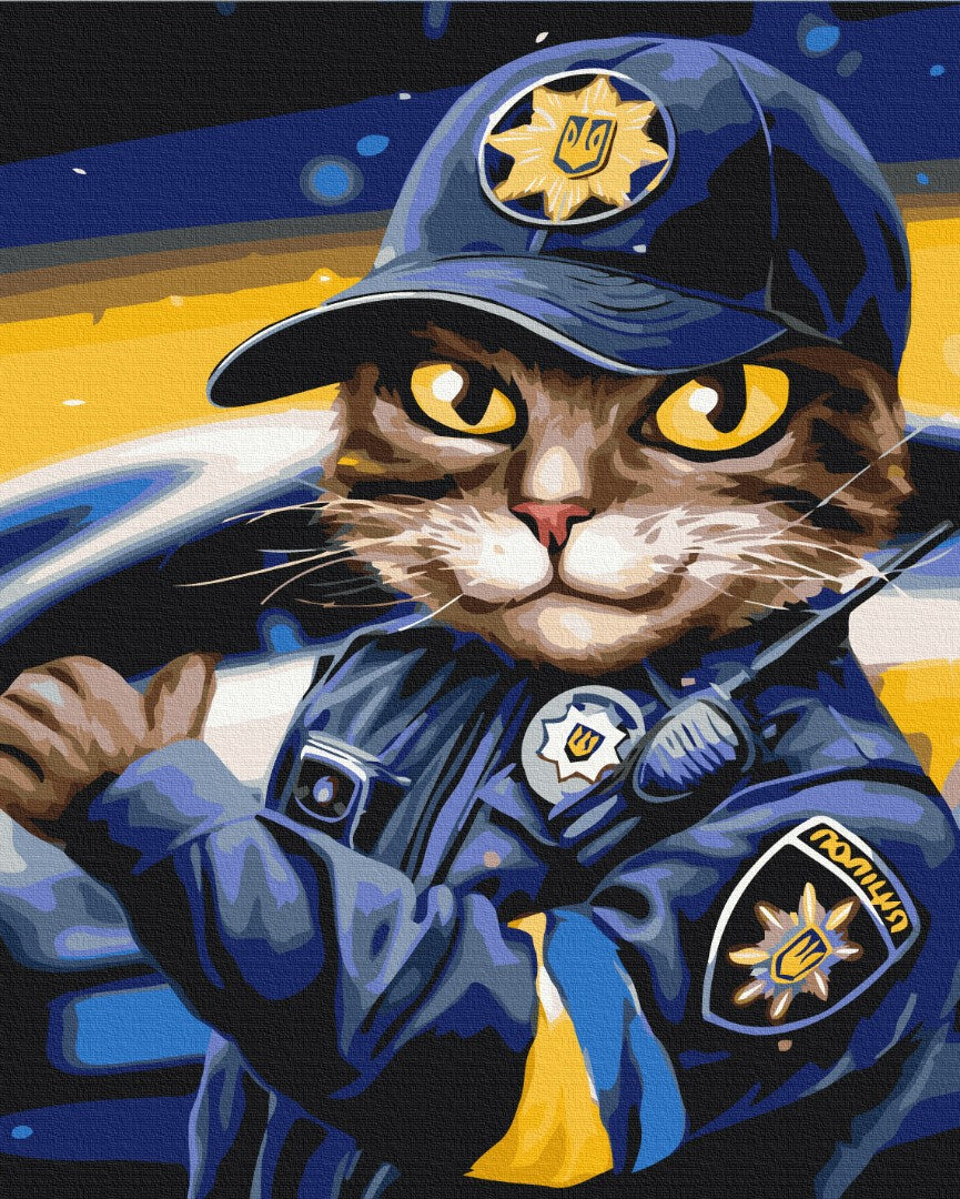 Painting by numbers Cop cat ©marysha_art (BS53237)