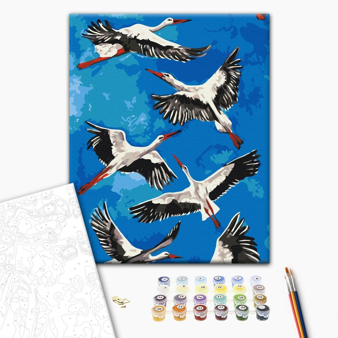 Painting by numbers Storks © Karina Zimina (BS53770)
