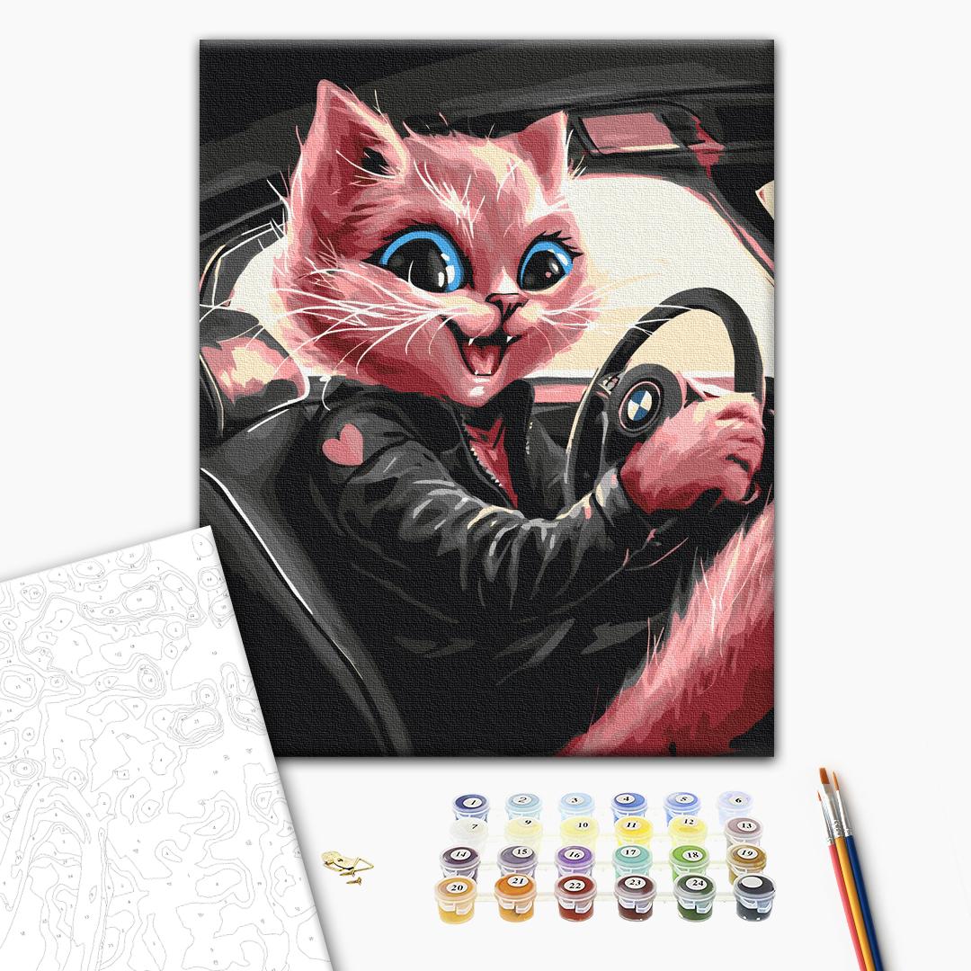 Painting by numbers Modern kitty © Маріанна Пащук (BS53805)