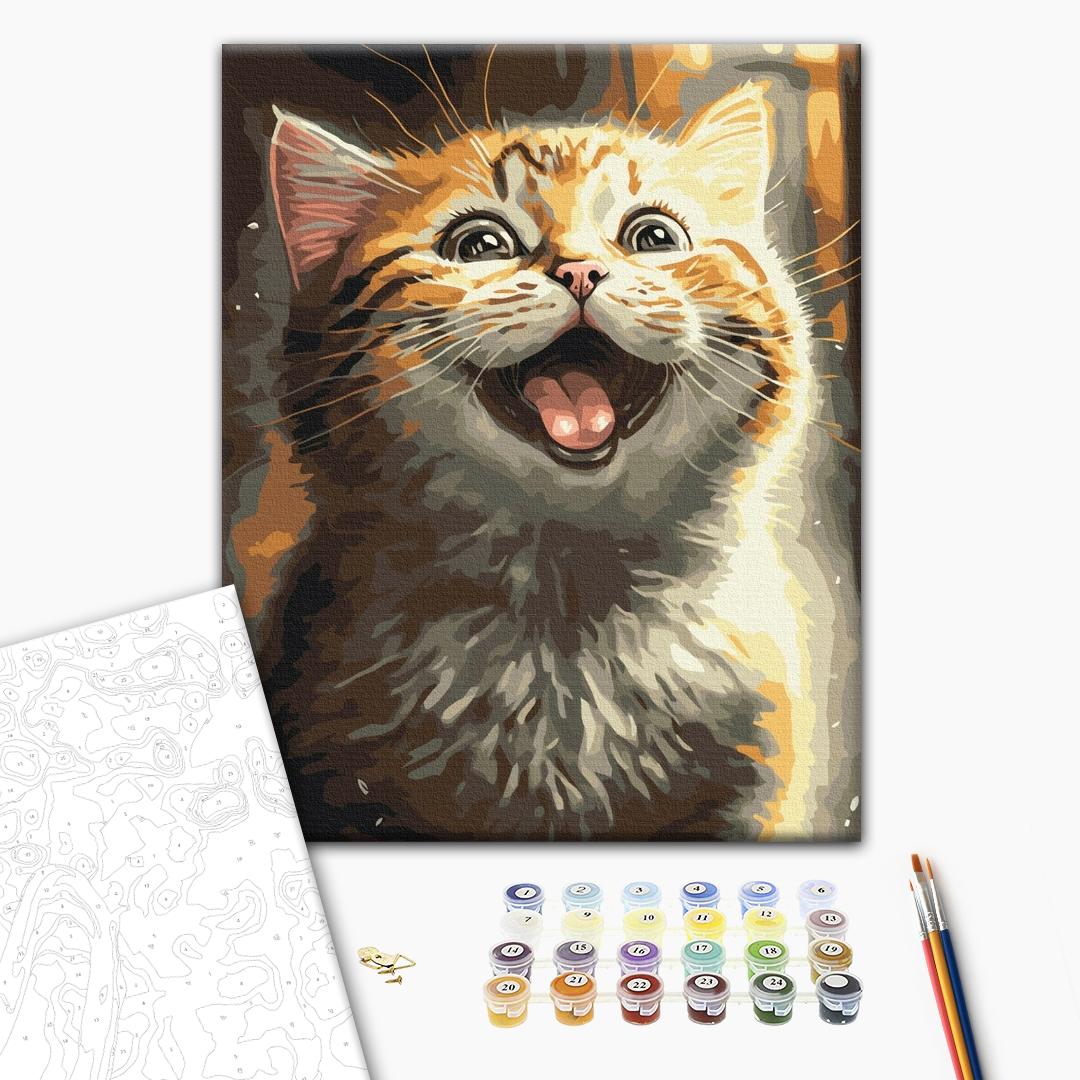 Painting by numbers Inspirational kitty © Маріанна Пащук (BS53803)