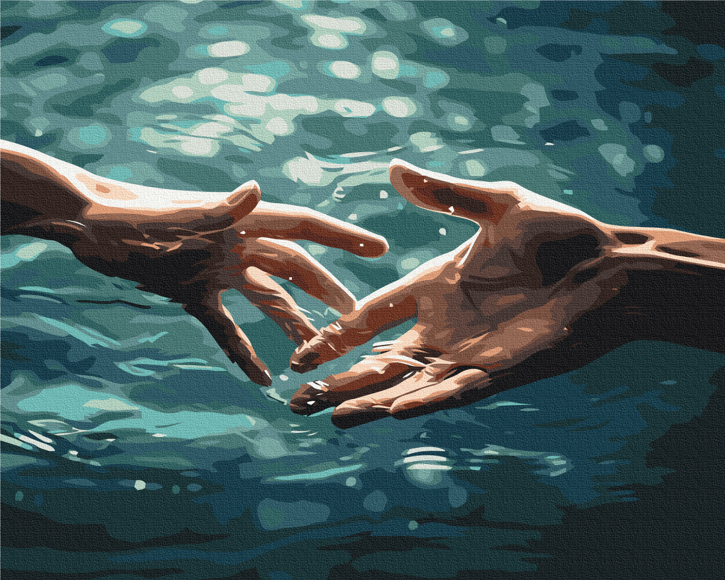 Painting by numbers A Moment of Connection (BS53895)