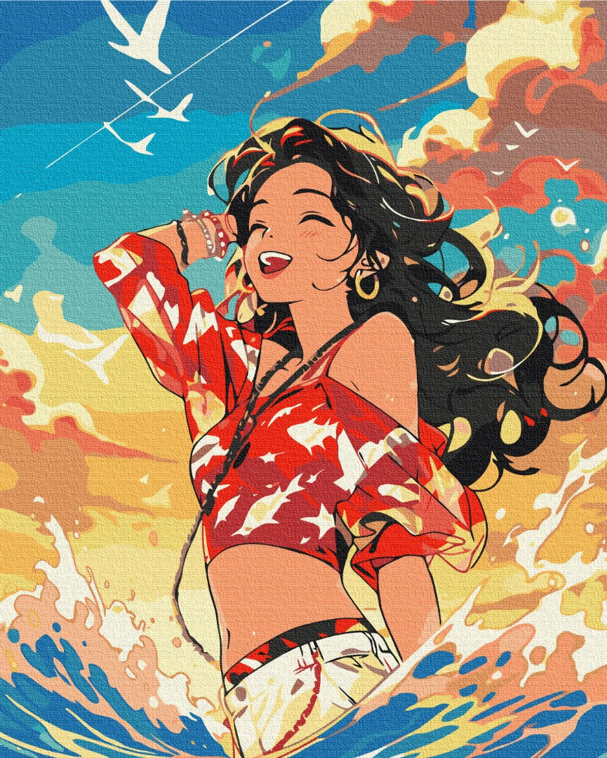 Painting by numbers In the rhythm of the waves (BS53818)