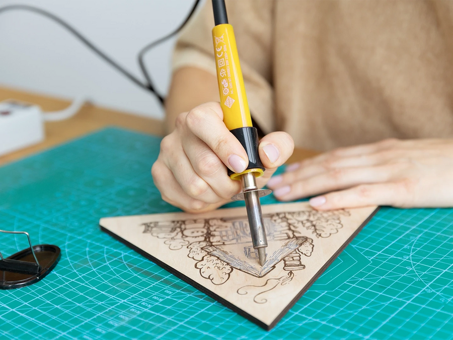 DIY pirografijos rinkinys „Raktų laikiklis“