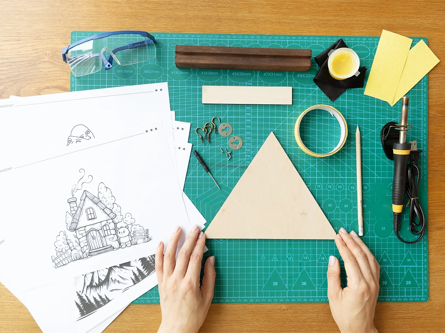 Key Holder DIY Pyrography Kit