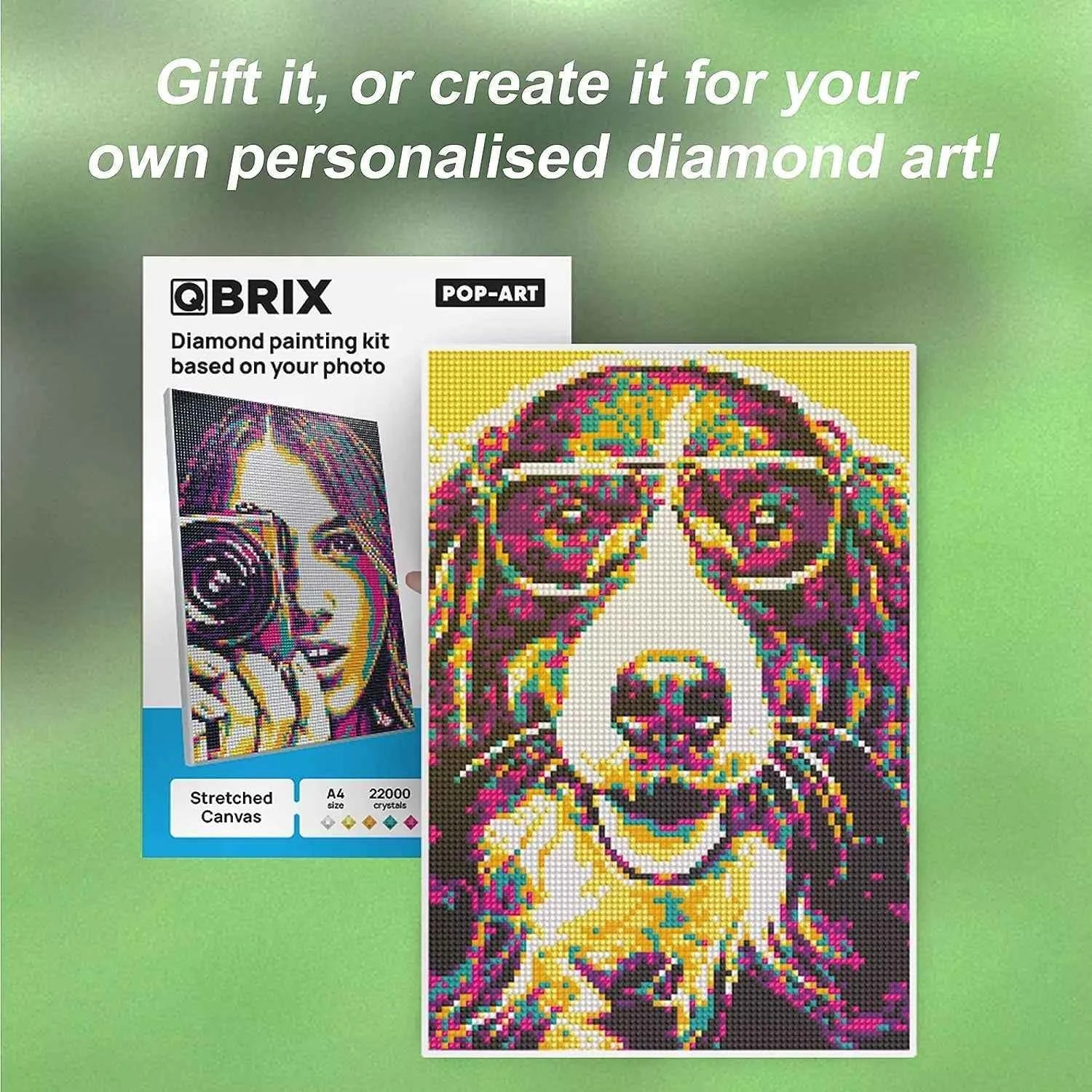 QBRIX A4 Pop-Art Personalised Diamond painting mosaic art