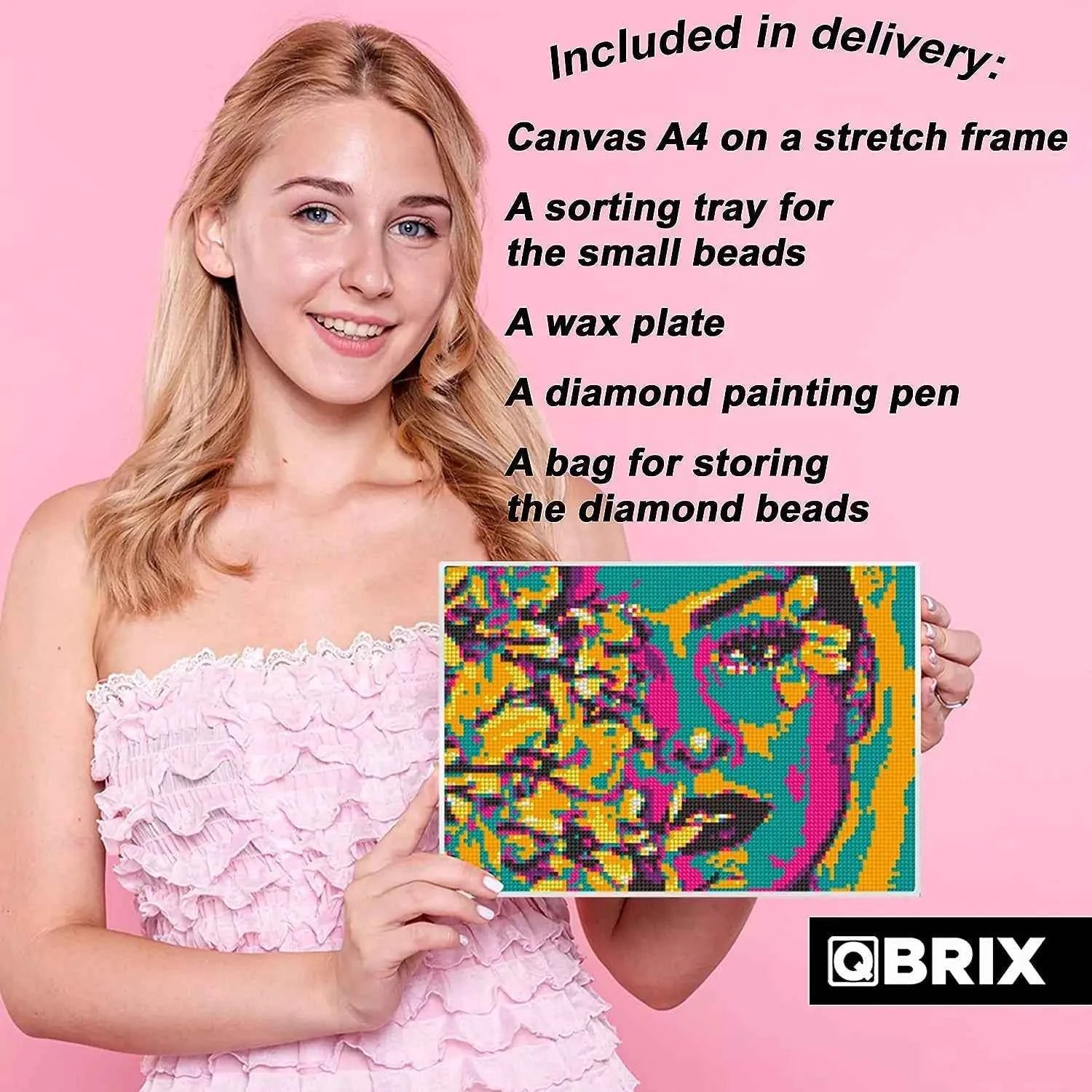 QBRIX A4 Pop-Art Personalised Diamond painting mosaic art