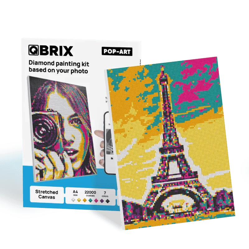 QBRIX A4 Pop-Art Personalised Diamond painting mosaic art
