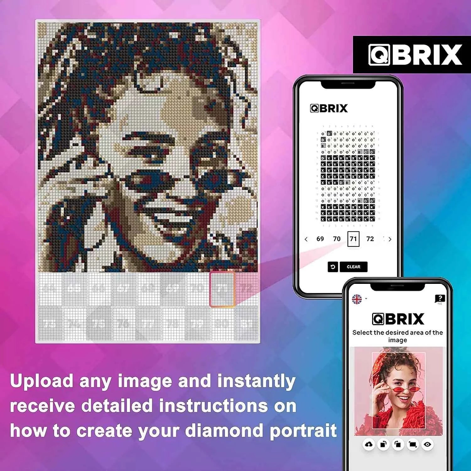 QBRIX A4 Vintage Personalised Diamond painting mosaic art